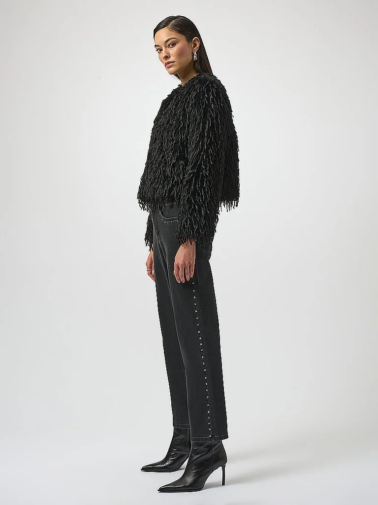 Joseph Ribkoff Kunstfelljacke Schwarz S Damen 2